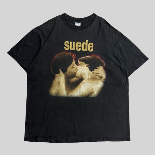 1993 SUEDE KISSING COUPLE T-shirt Black