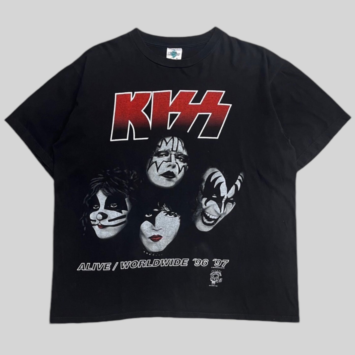 90's Kiss Alive World Wide Tour 96/97 T-shirt Black