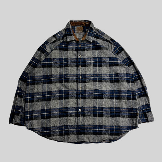 ST.JOHN’S BAY flannel check shirt Blue