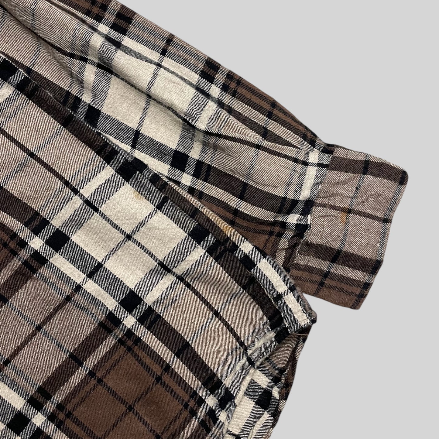 ST. John's Bay Flannel Check Shirt Brown