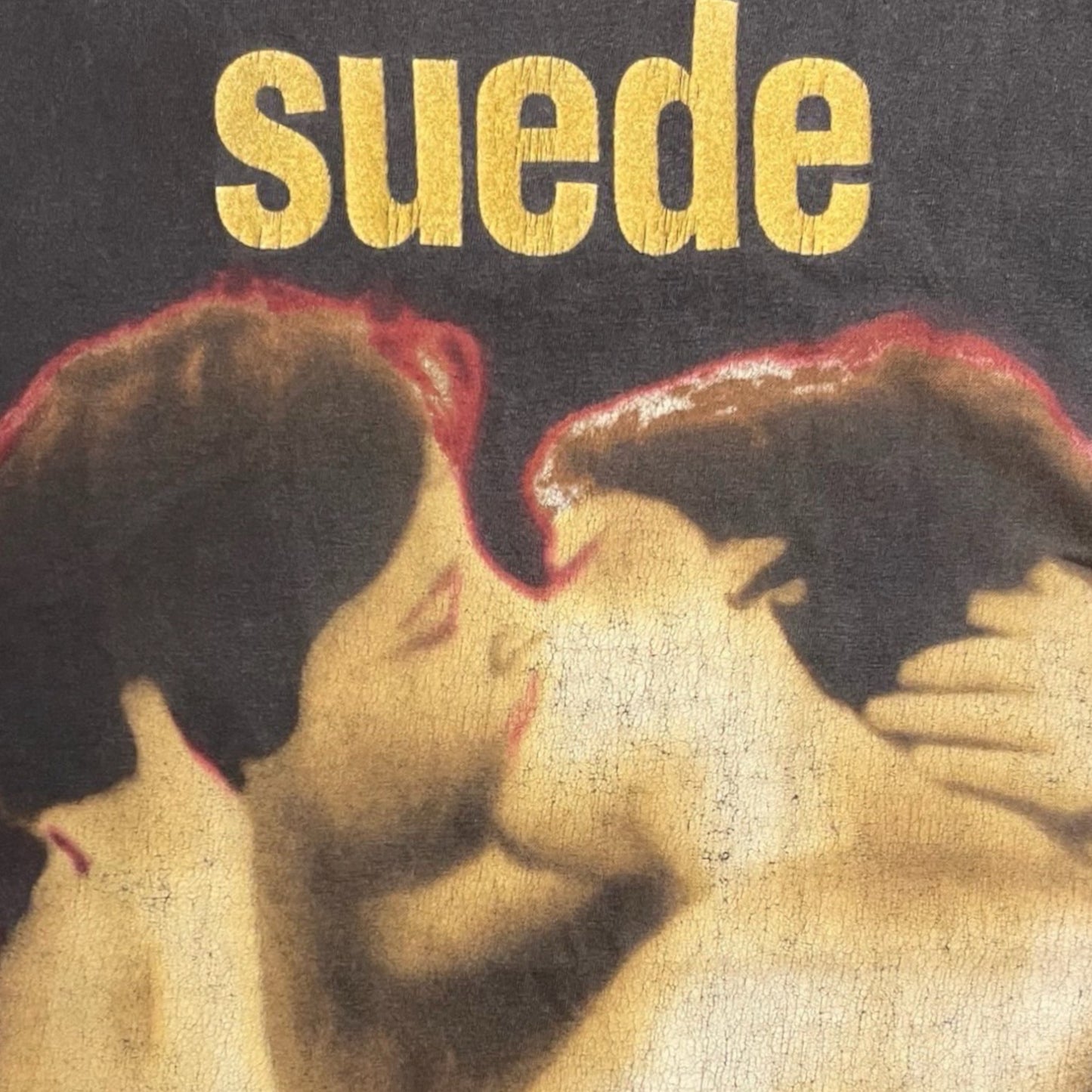 1993 SUEDE KISSING COUPLE T-shirt Black