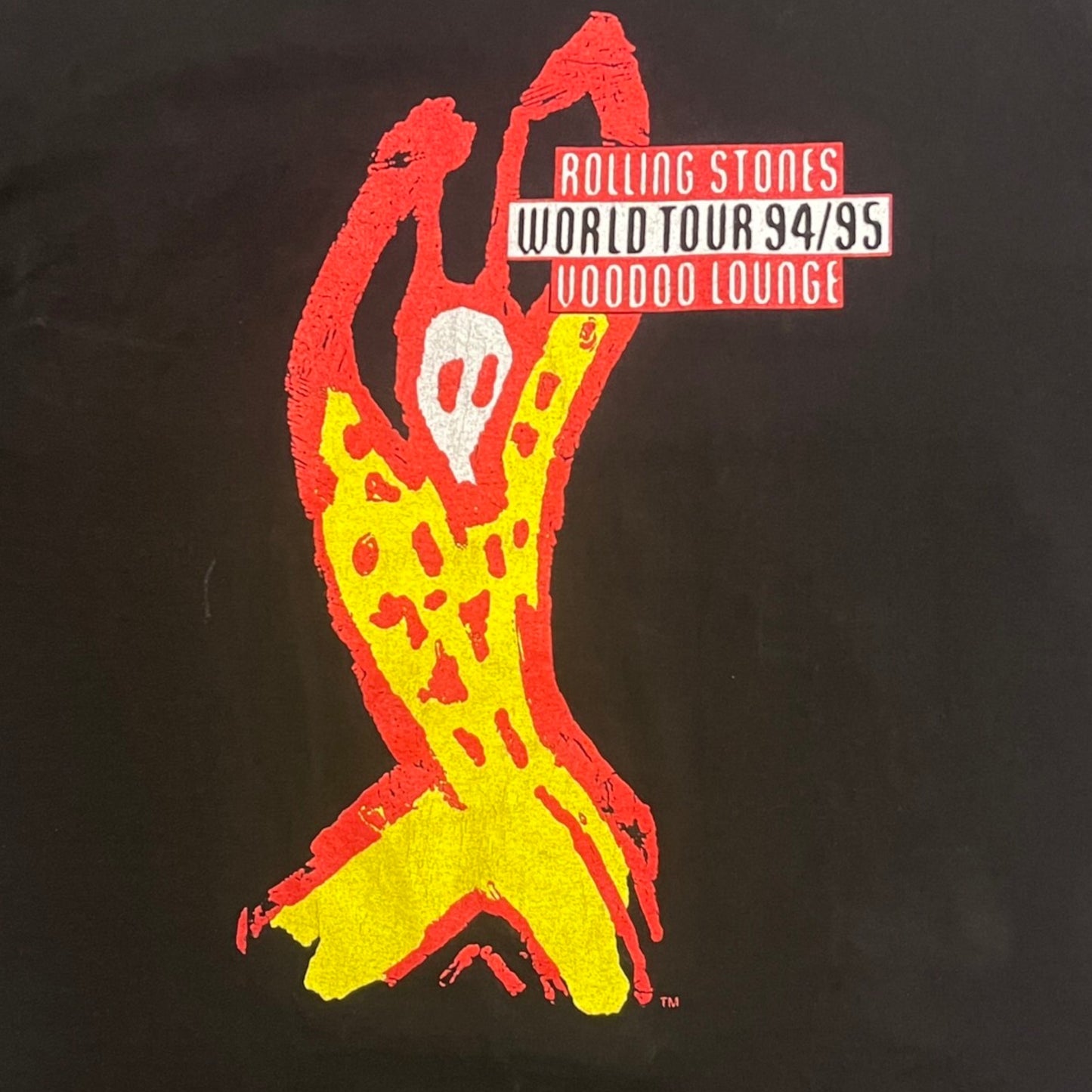 90's Rolling  Stones Voodoo Launge Tour 94/95 T-shirt Black