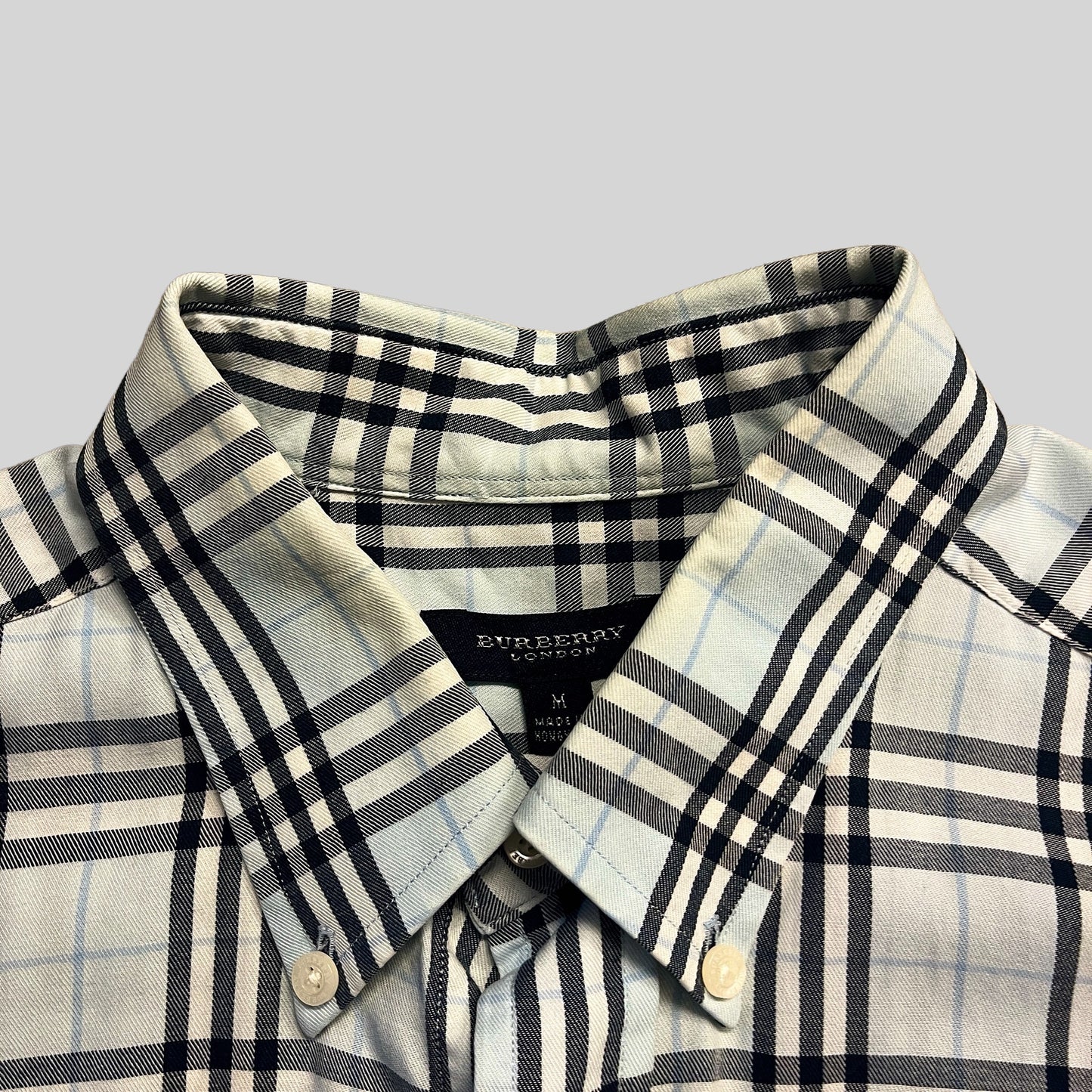 Burberry check shirt White＆black