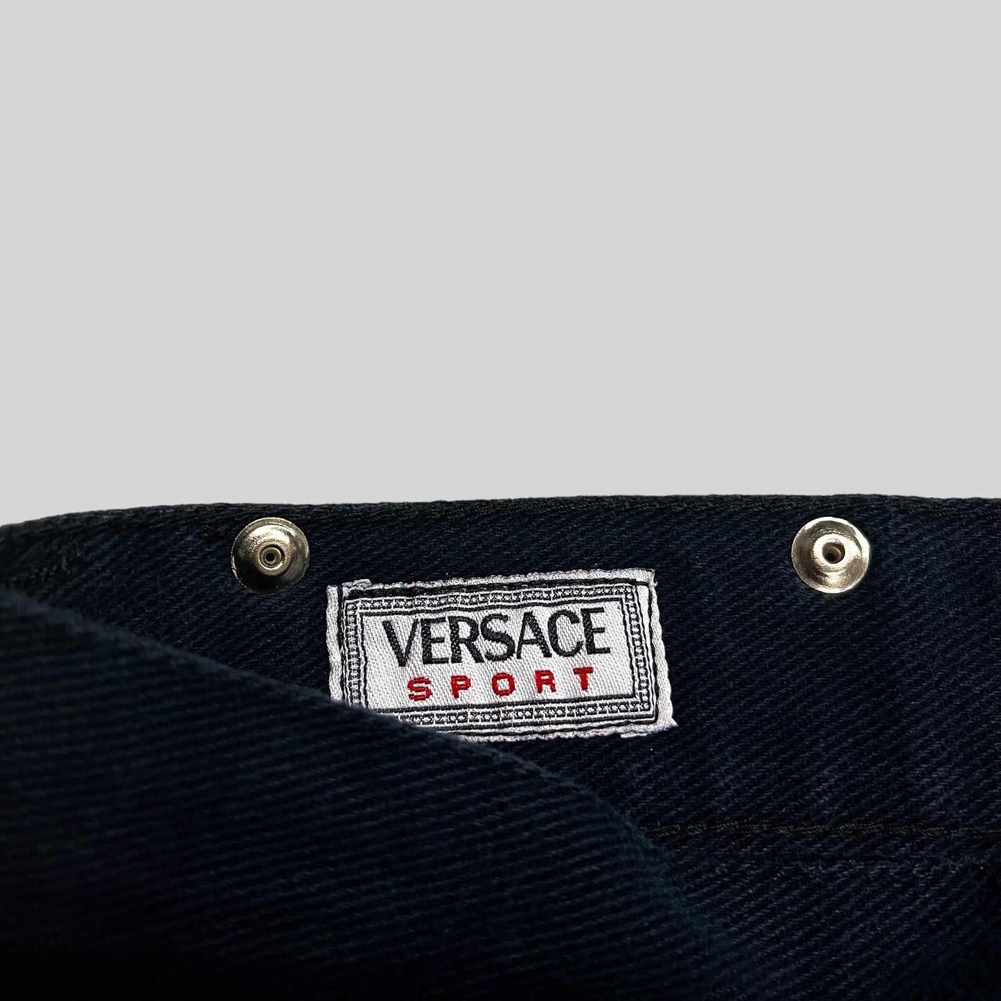 VERSACE sport denim pants navy