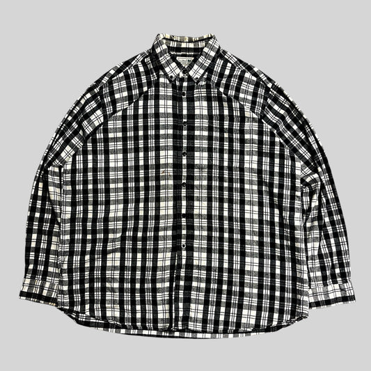 L.L.Bean flannel check shirt  Black