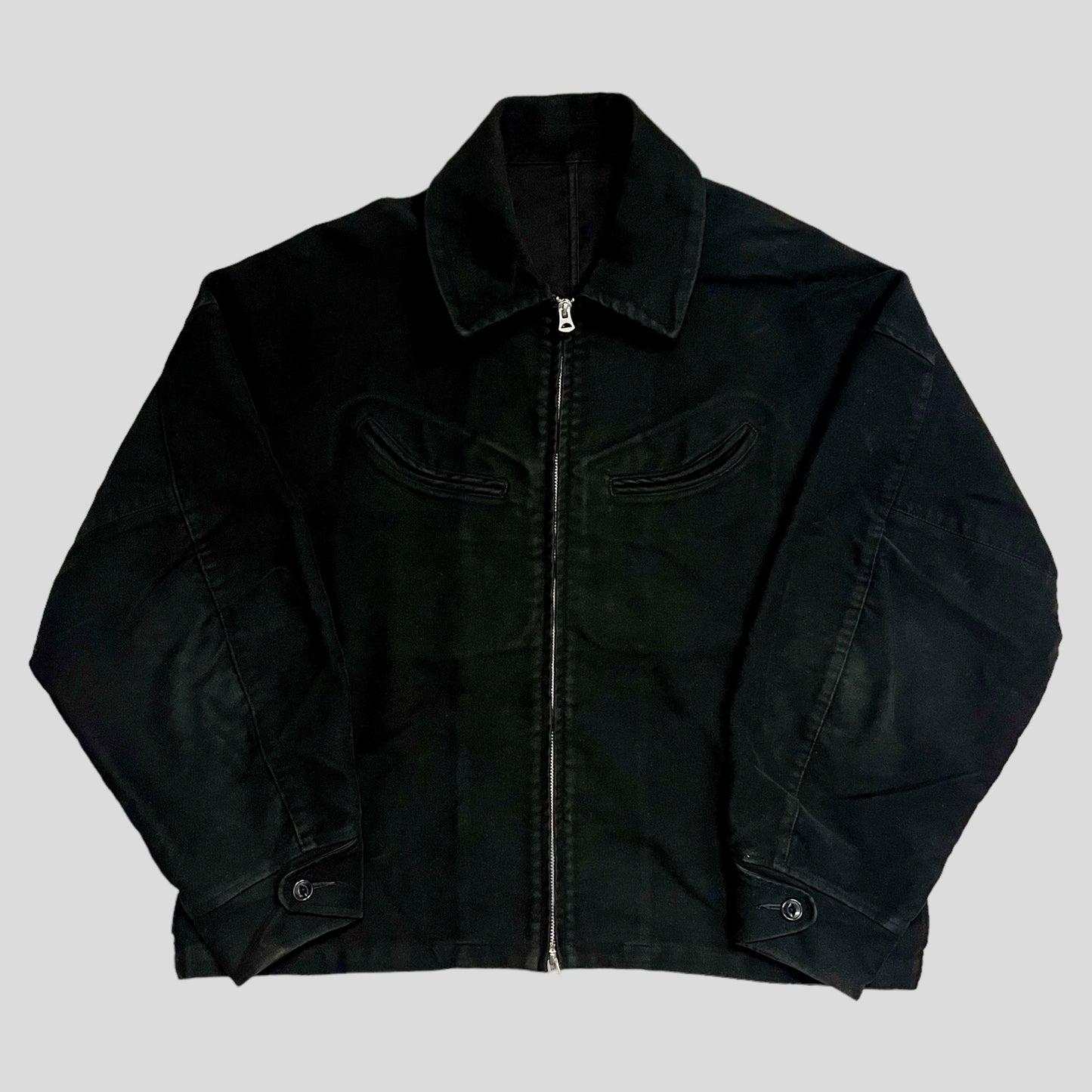 neon sign moleskin jacket Black