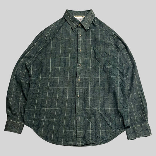 Arnold Palmer Flannel Check Shirt Green