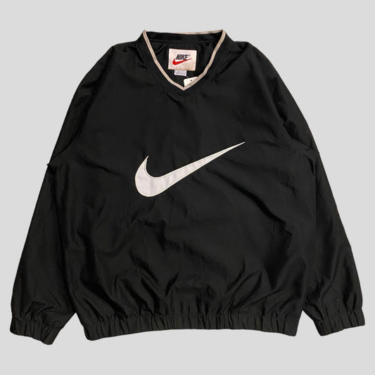 90's NIKE nylon pullover Black/White