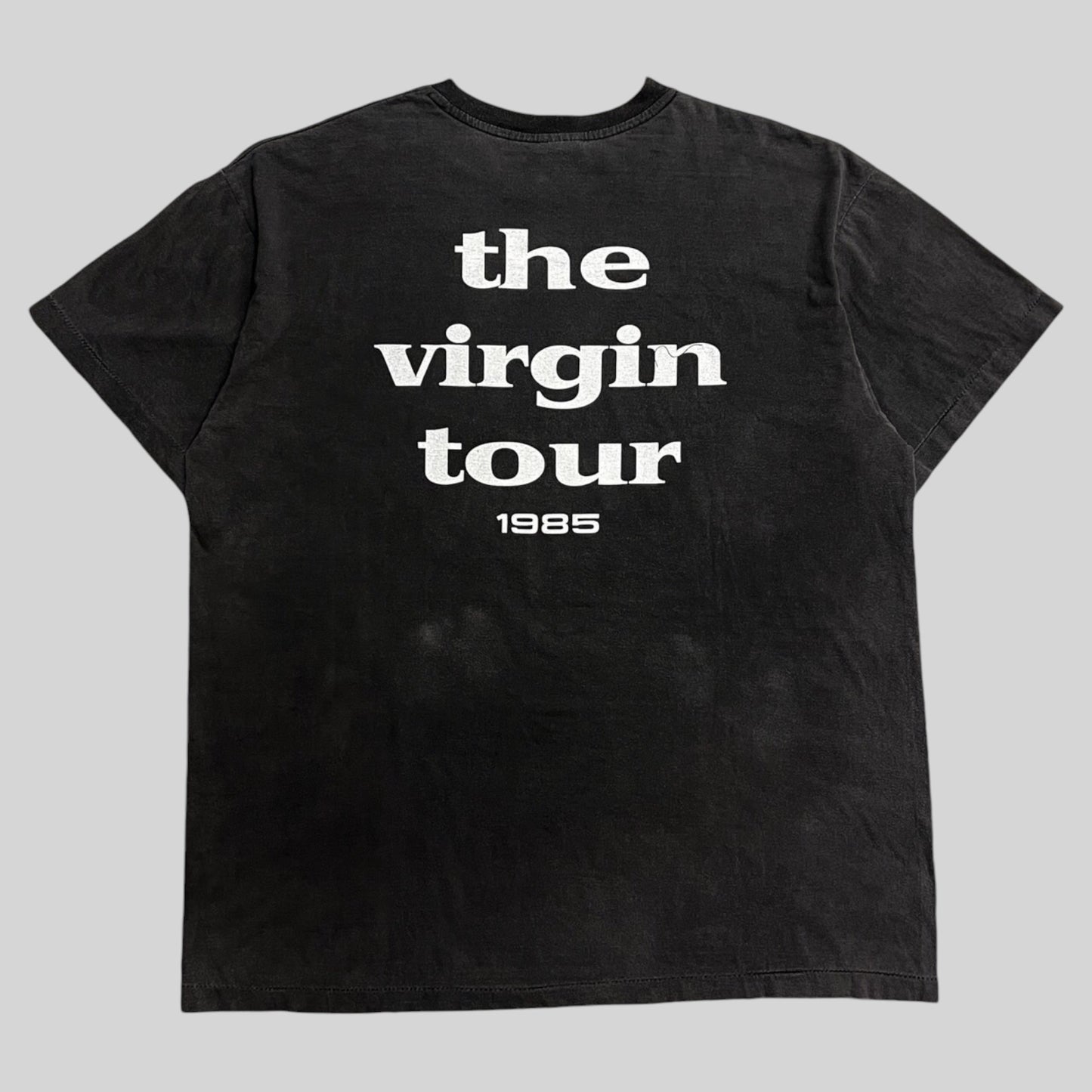 80's Madonna The Virgin Tour T-shirt Black