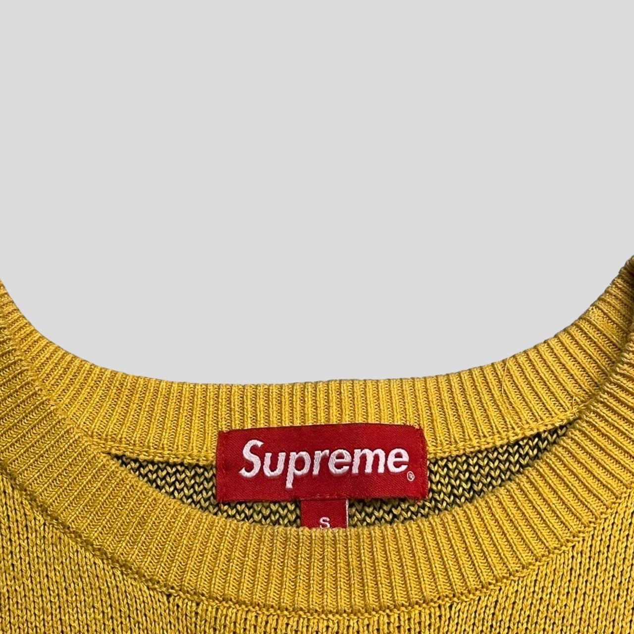 supreme child of hell sweater yellow