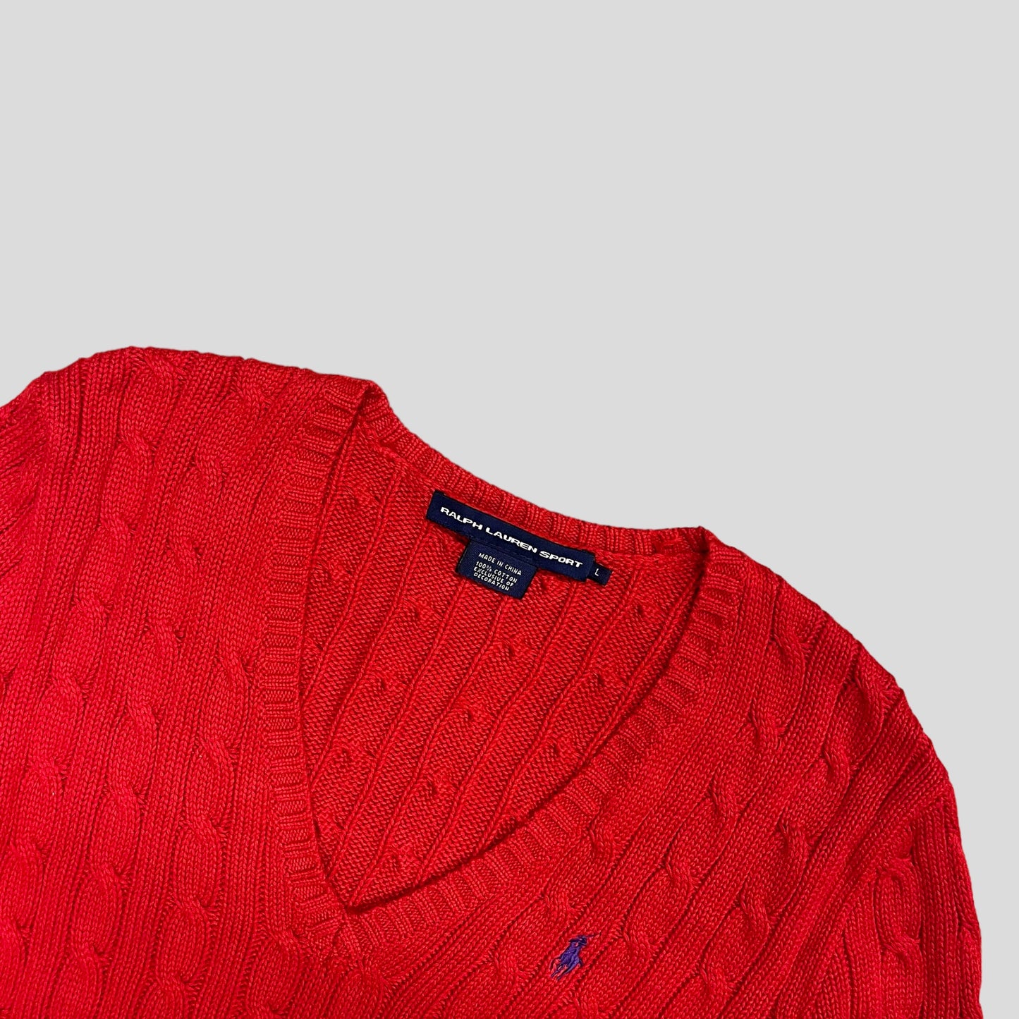 Ralph Lauren Cable Knit Red
