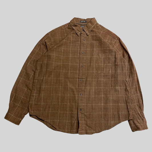 ST. John's Bay Flannel Check Shirt Brown