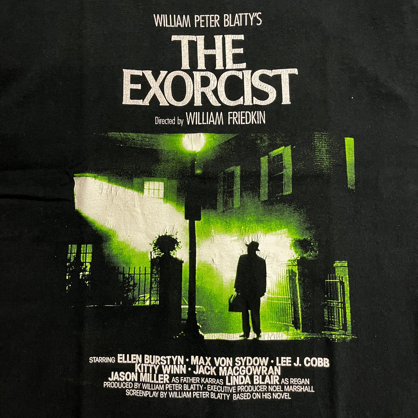 90s fruit of the loom THE EXORCIST Movie tee Black