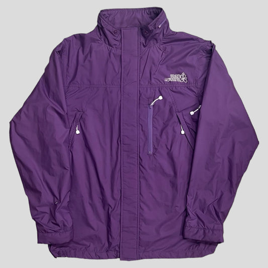 stussy nylon jacket purple