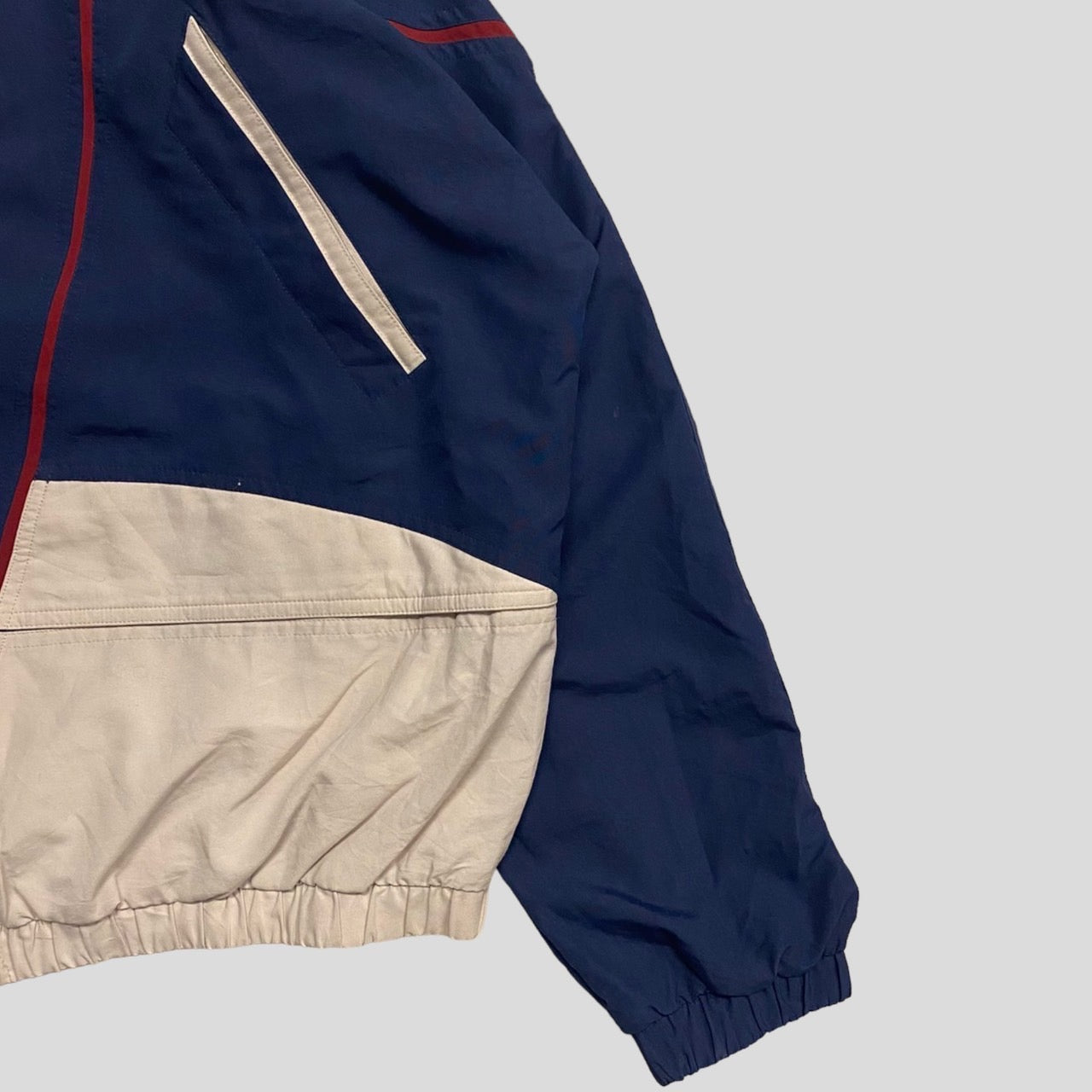 90's NIKE nylon jacket ivory/Navy/Red