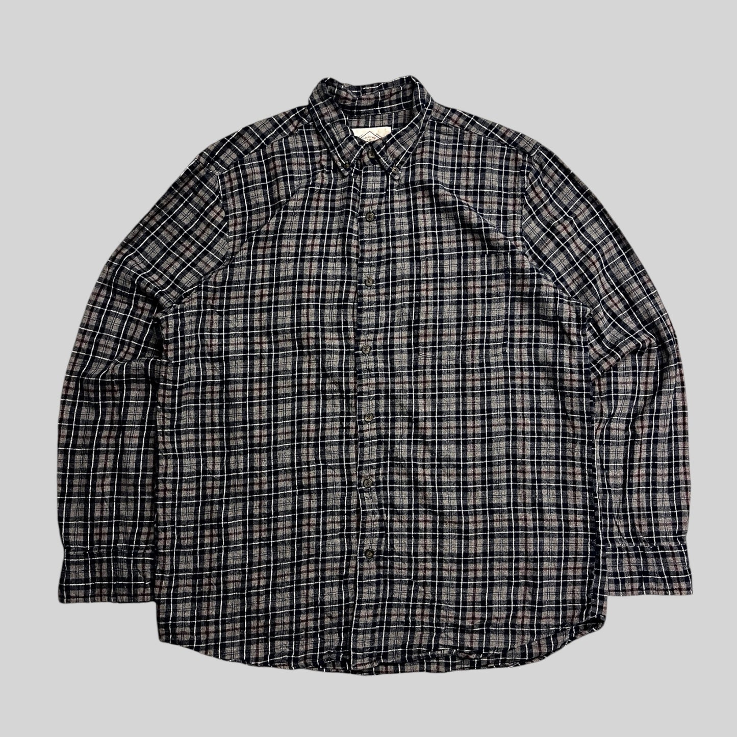 ST.JOHN’S BAY flannel check shirt Gray