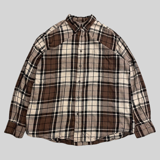 ST. John's Bay Flannel Check Shirt Brown