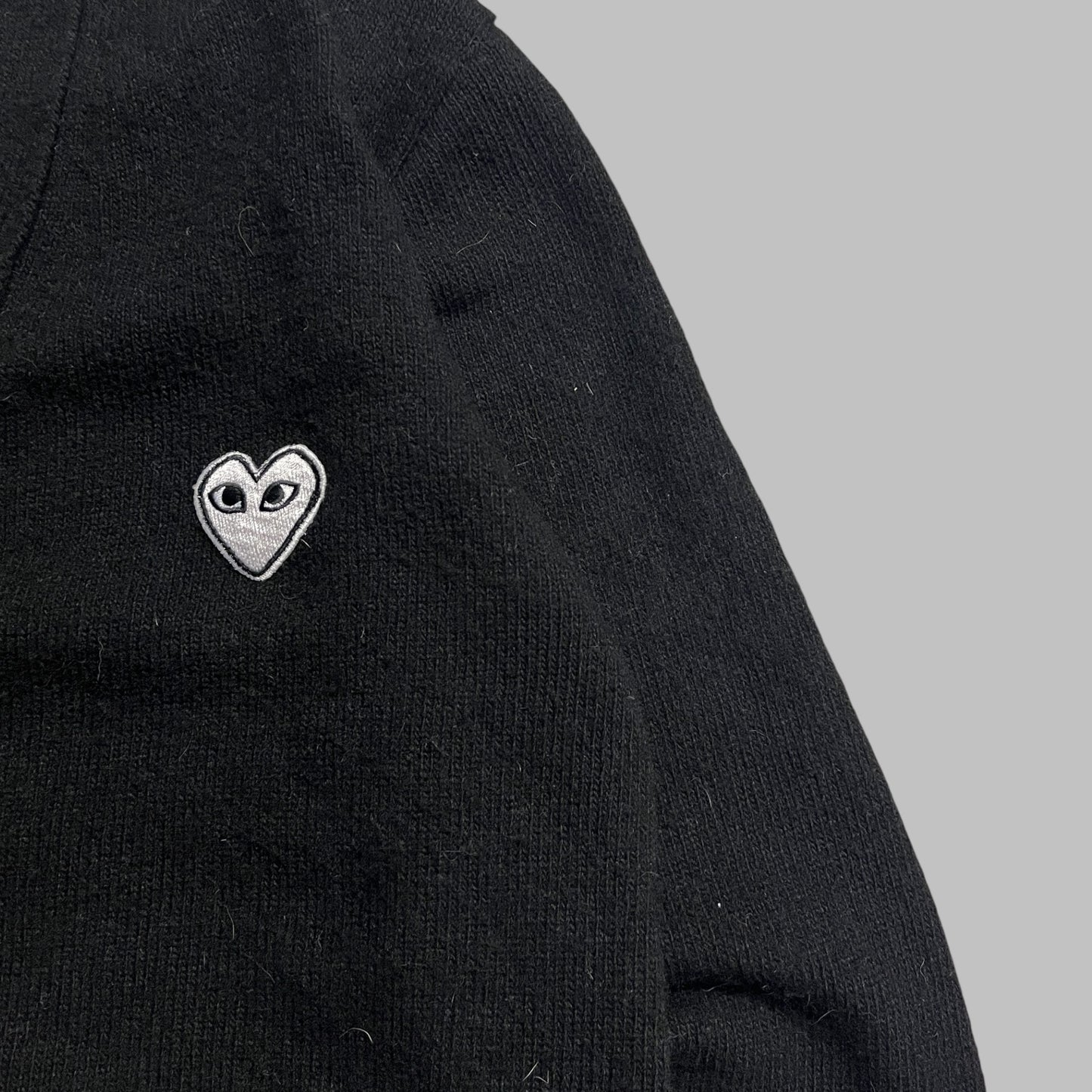 Comme Des Garçons Play Cardigan Black