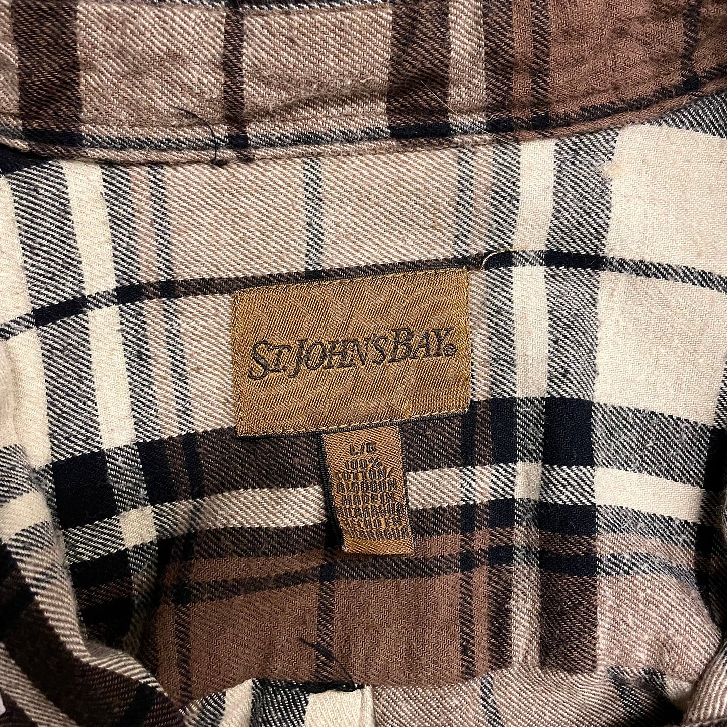 ST. John's Bay Flannel Check Shirt Brown