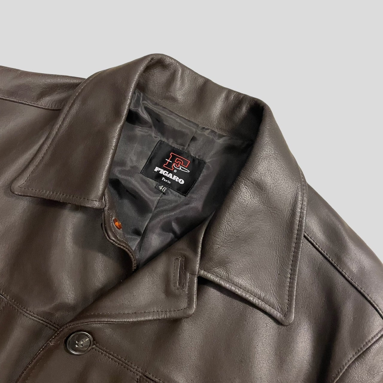 FIGARO Paris Leather Jacket Brown – Léon online shop