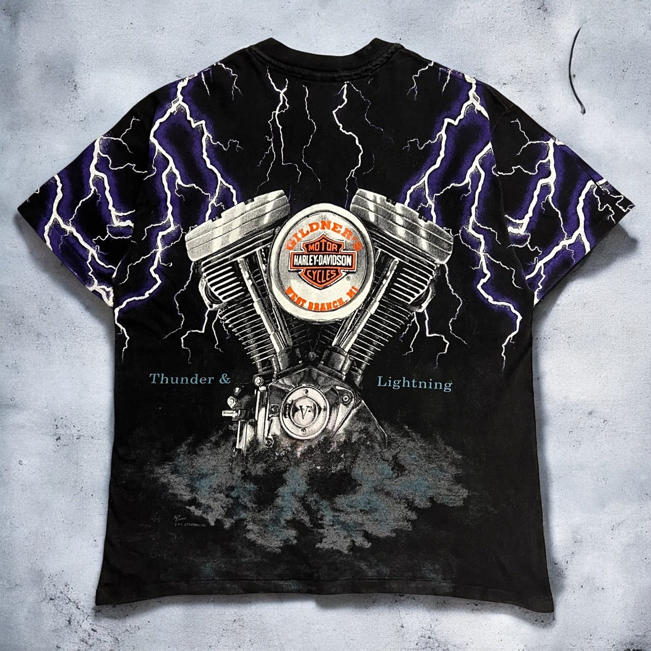 90’s HARLEY -DAVIDSON Thunder&Lightning T-shirt