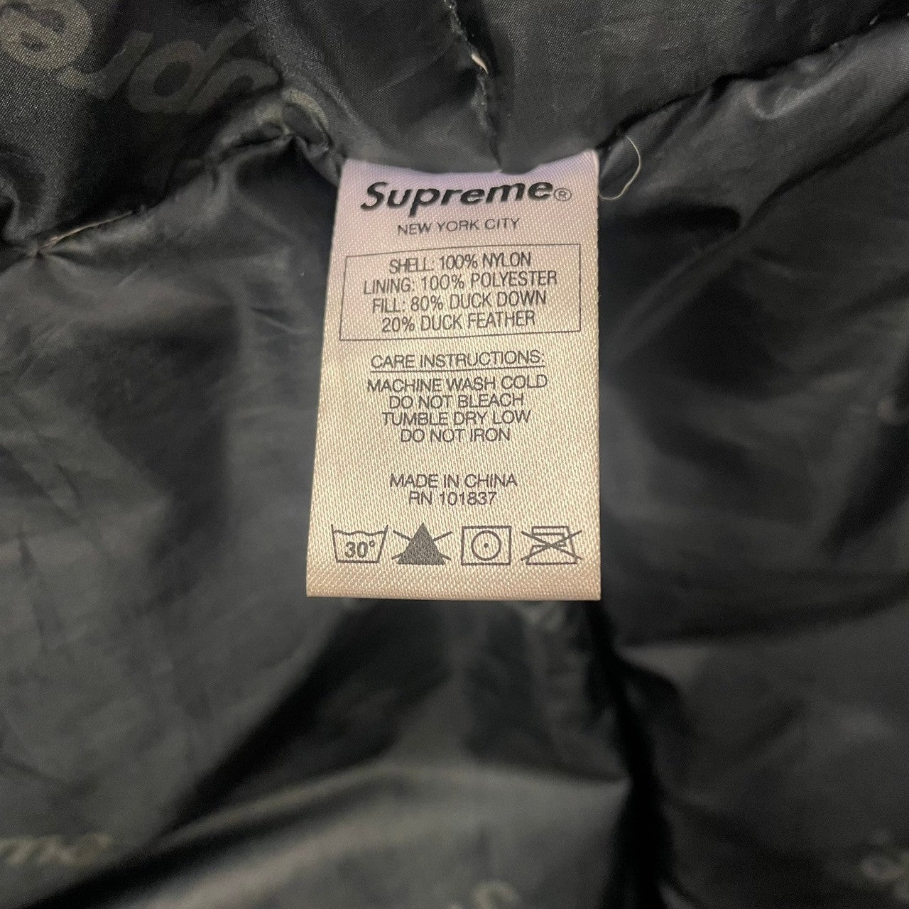 Supreme 700Fill Down Taped Seam Parka S