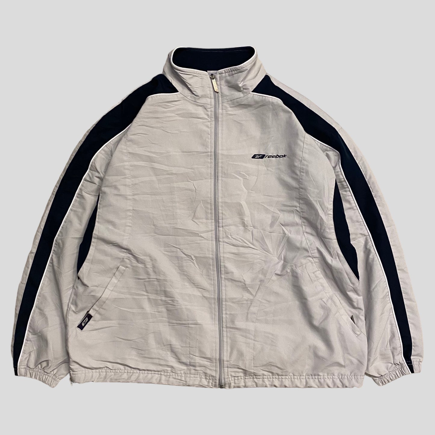 90's Reebok nylon jacket Gray