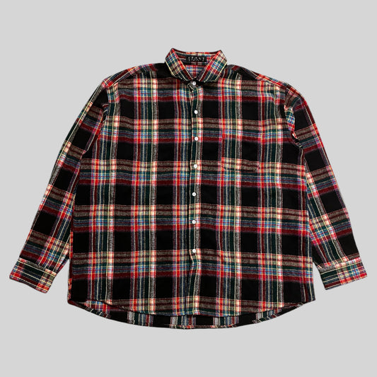 Safety Zone Flannel Shirt Check Red