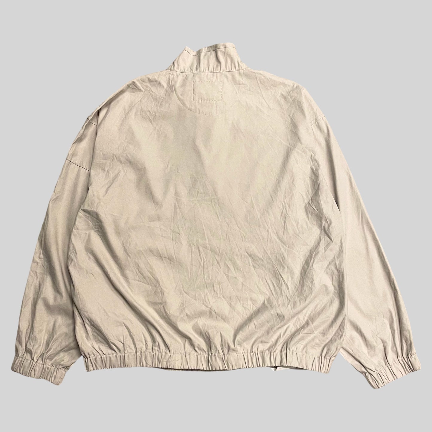 NIKE Half Zip Nylon Jacket Cream Beige