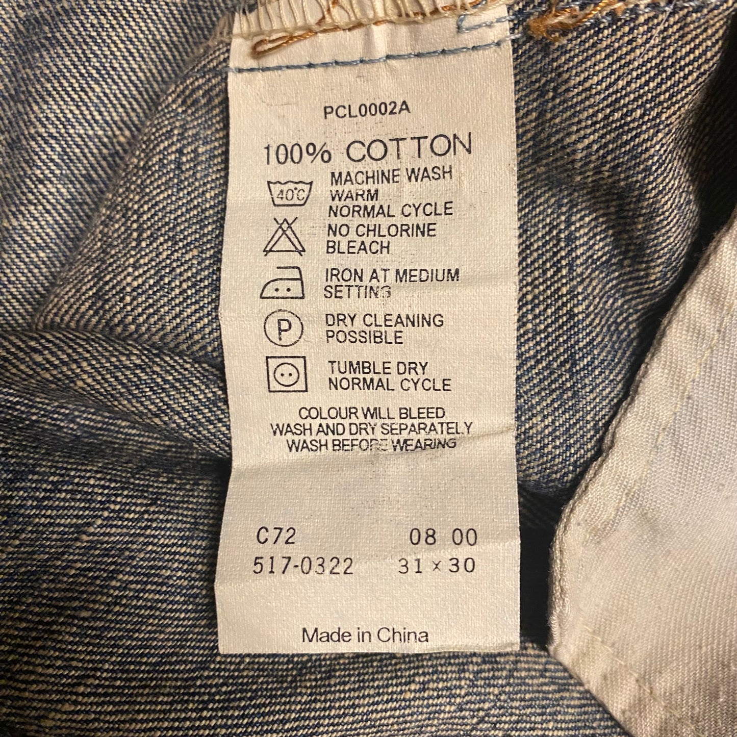 LEVI'S 517 W31 L30 Denim pants