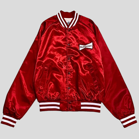 USA Budweiser back logo nylon jacket Red