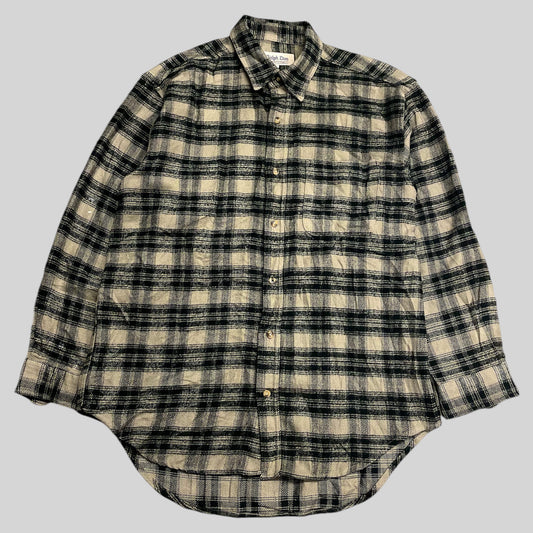 Ralph Eton Flannel Shirt Check Beige