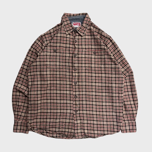 Wrangler flannel check shirt Beige