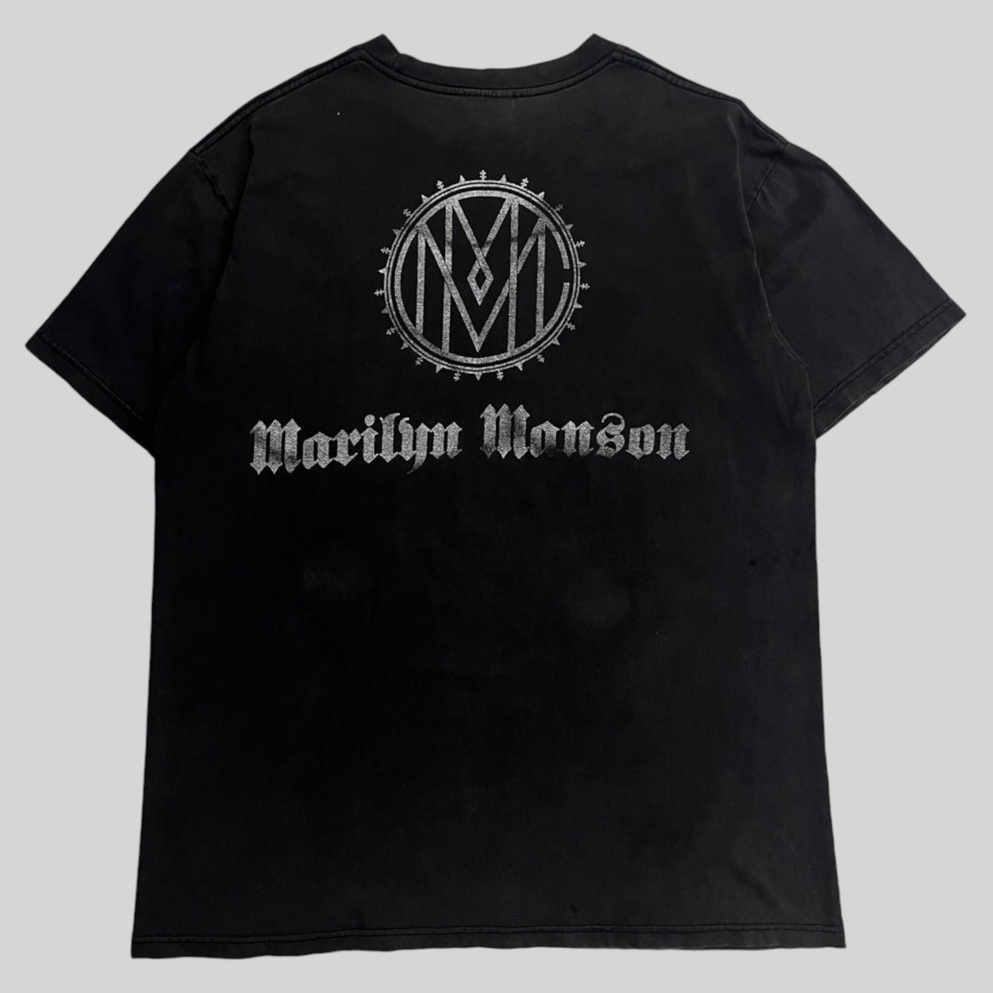 00's Marilyn Manson Holy Wood Euro Boot Leg T-shirt Black