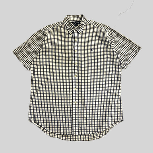 Ralph Lauren check shirt  Blue＆WHITE