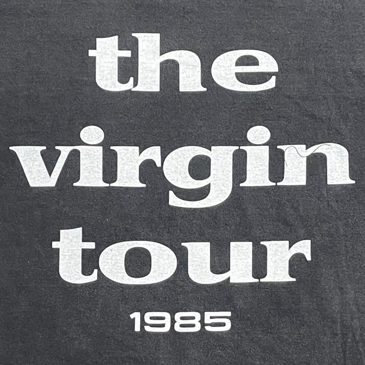 80's Madonna The Virgin Tour T-shirt Black