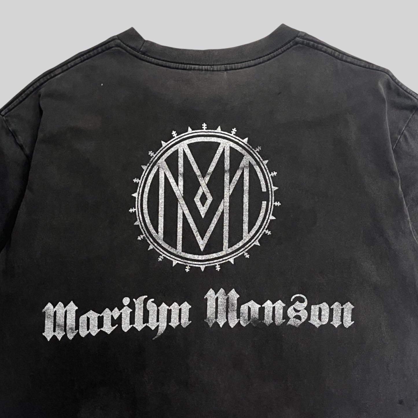 00's Marilyn Manson Holy Wood Euro Boot Leg T-shirt Black