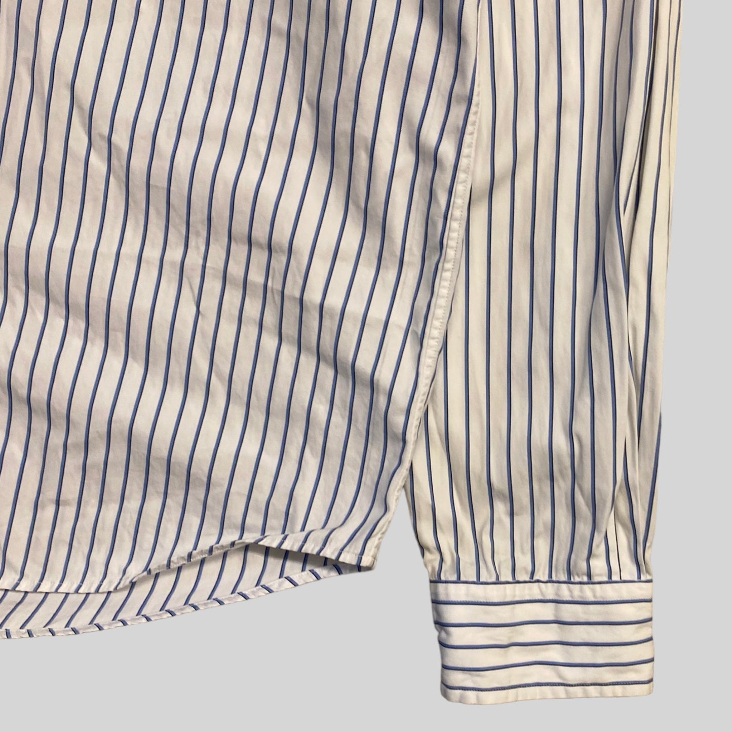 ralph lauren stripe shirt blue