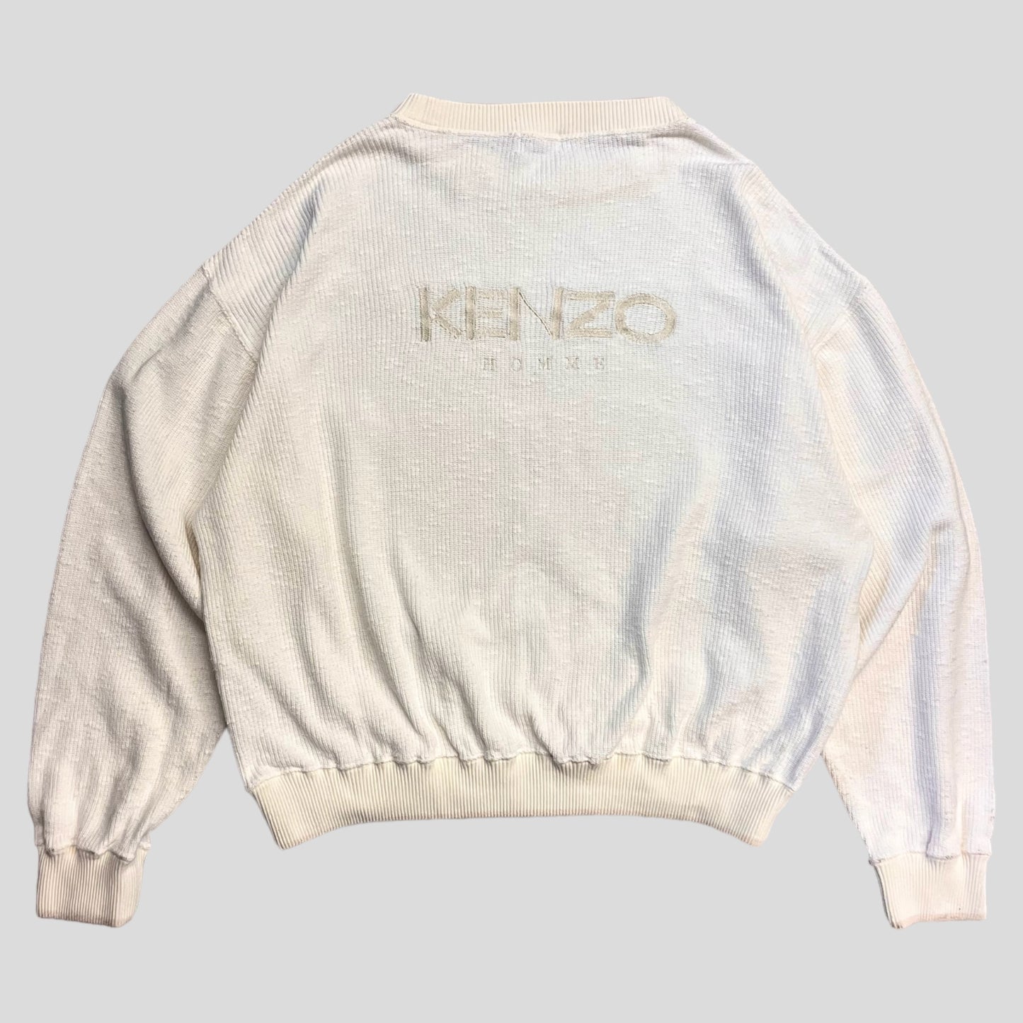 KENZO HOMME cotton sweater White