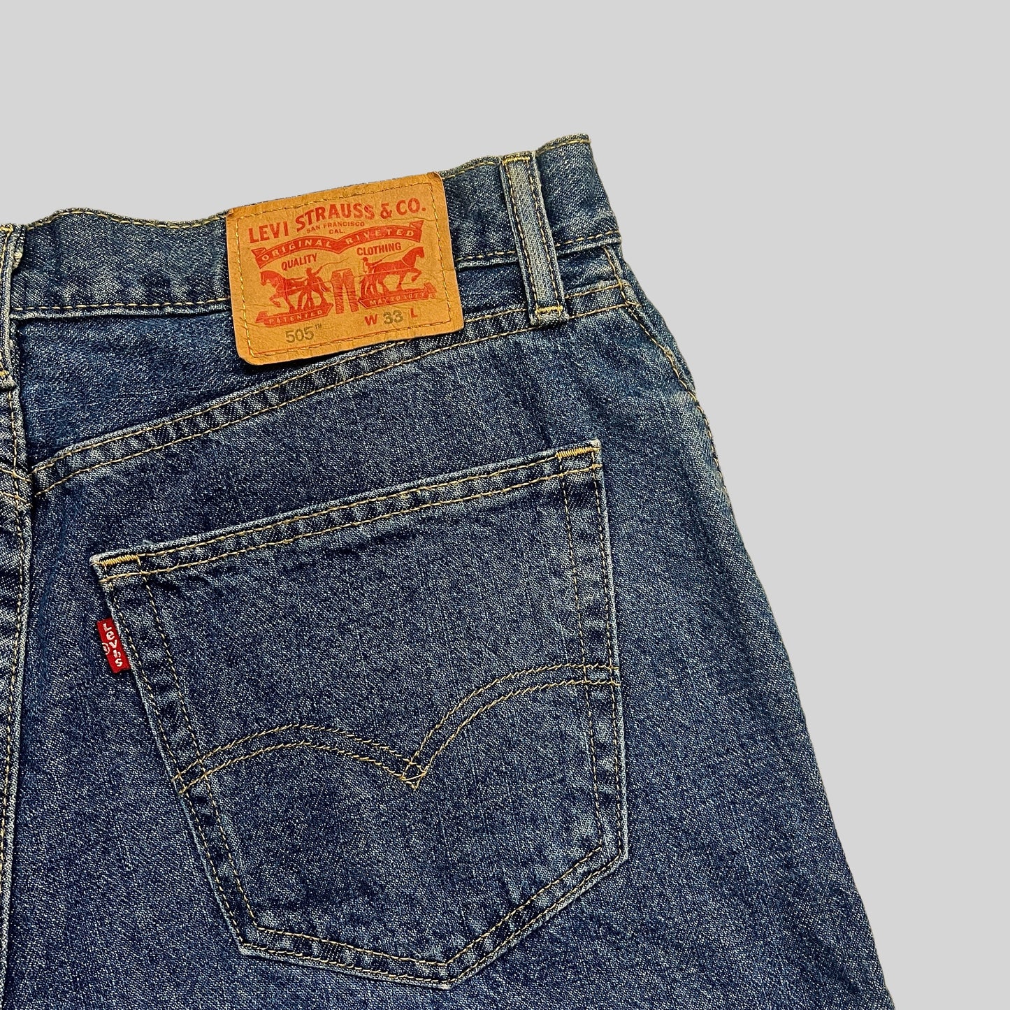 LEVI’S denim half pants blue