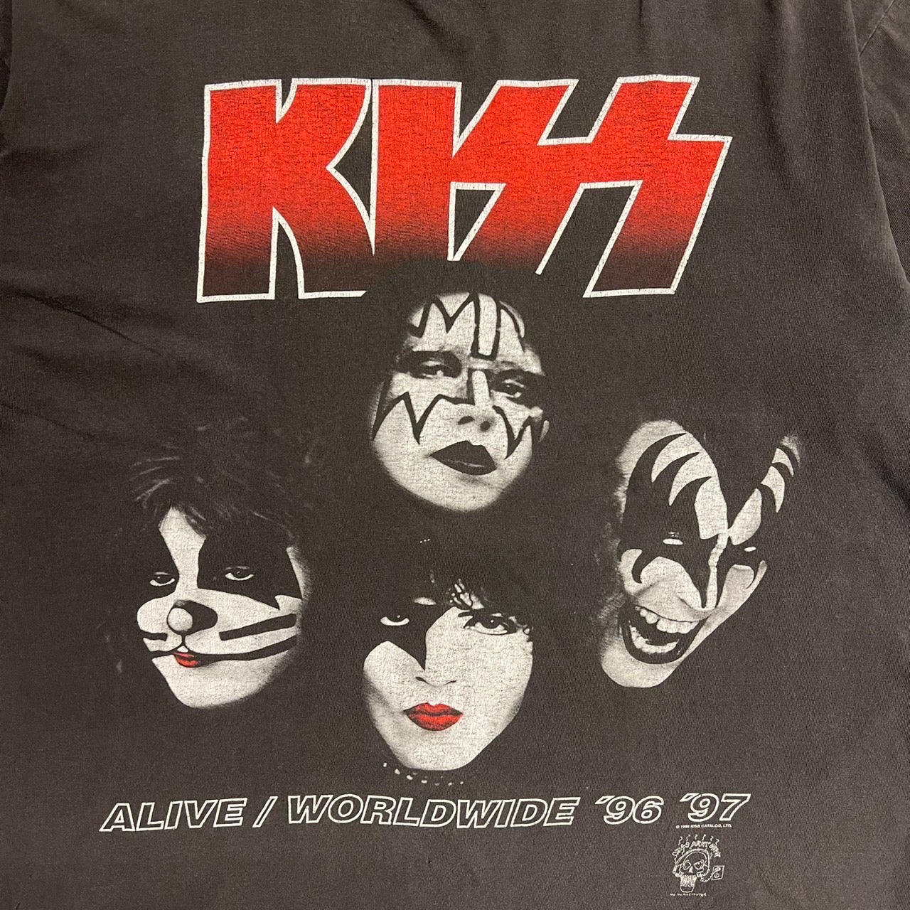 90's KISS ALIVE WORLDWIDE"96.97 tour band T-shirt