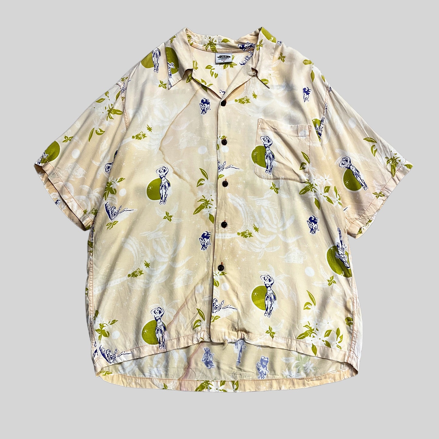 Aloha shirt beige