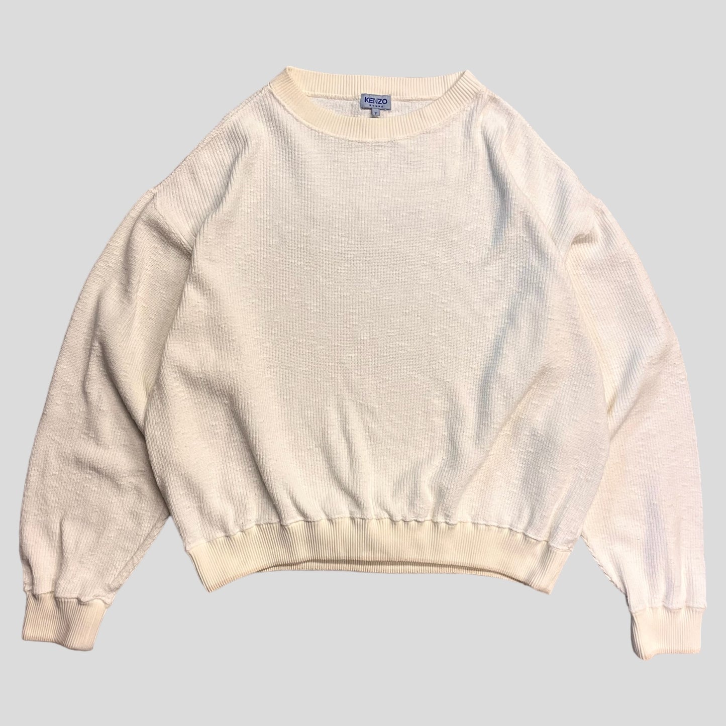 KENZO HOMME cotton sweater White