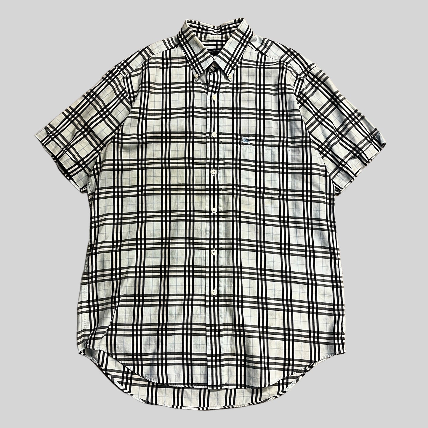 Burberry check shirt White＆black