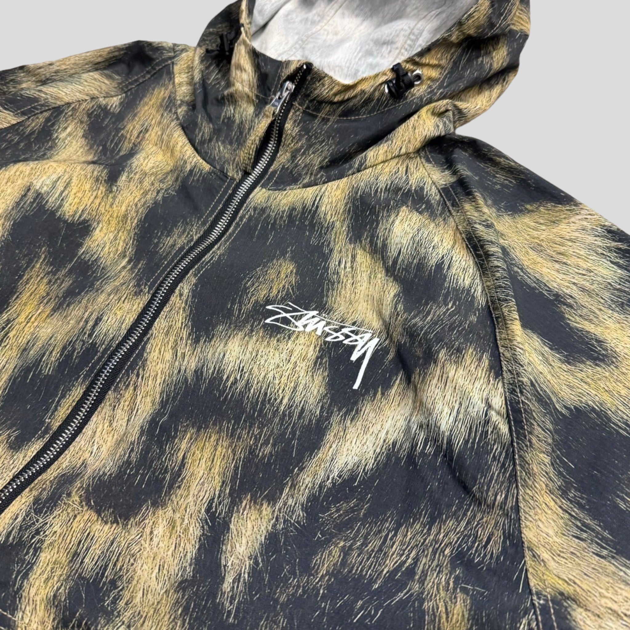 Stussy Beach Shell Fur Print jacket