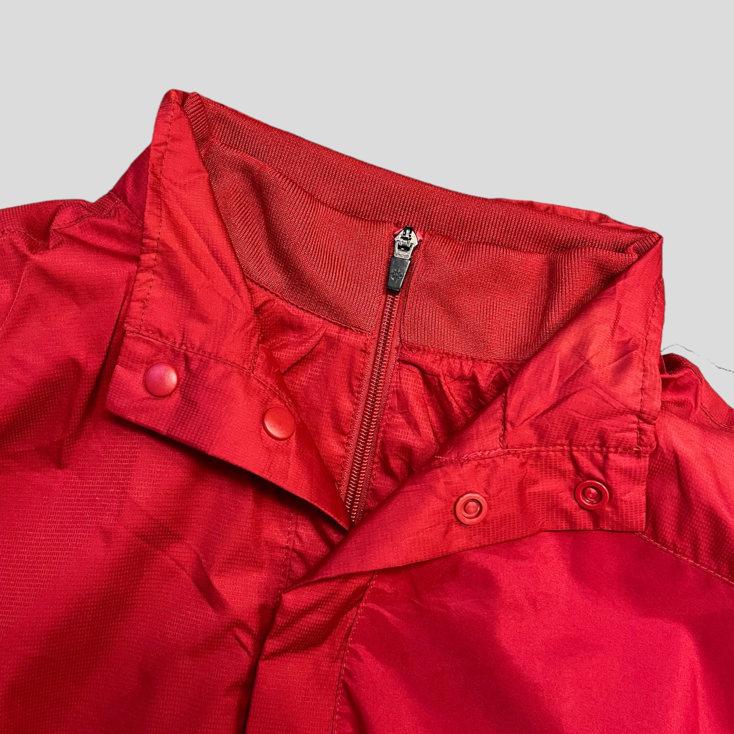 90's NIKE nylon half zip jacket Red